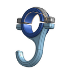Helmet Hook with Adapters STL File